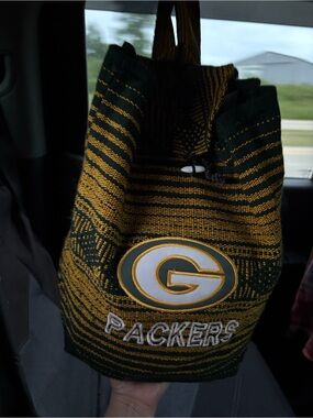 Green Bay Packers Woven Logo Bag - Green & Gold